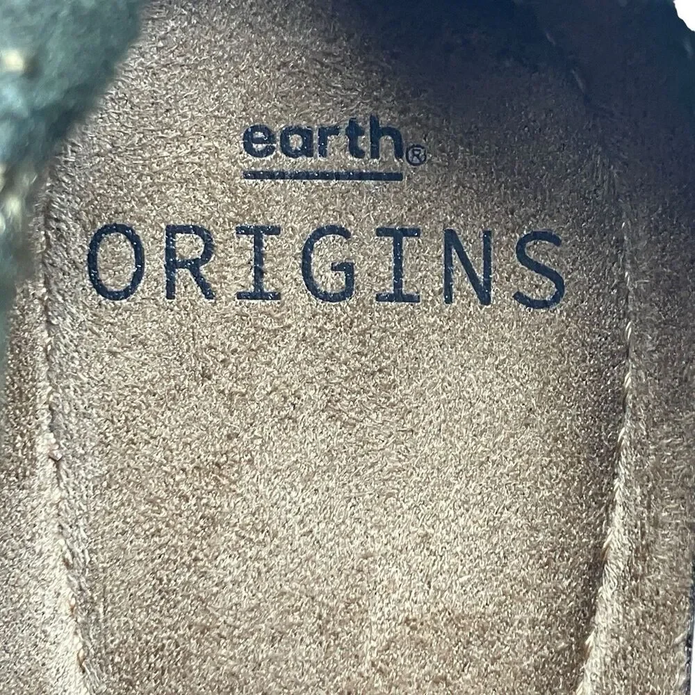 Earth Origins‎ Grreen Suede Zip Comfort Low Heel Christine Ankle Boots